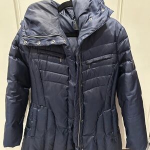 Blue puffy coat